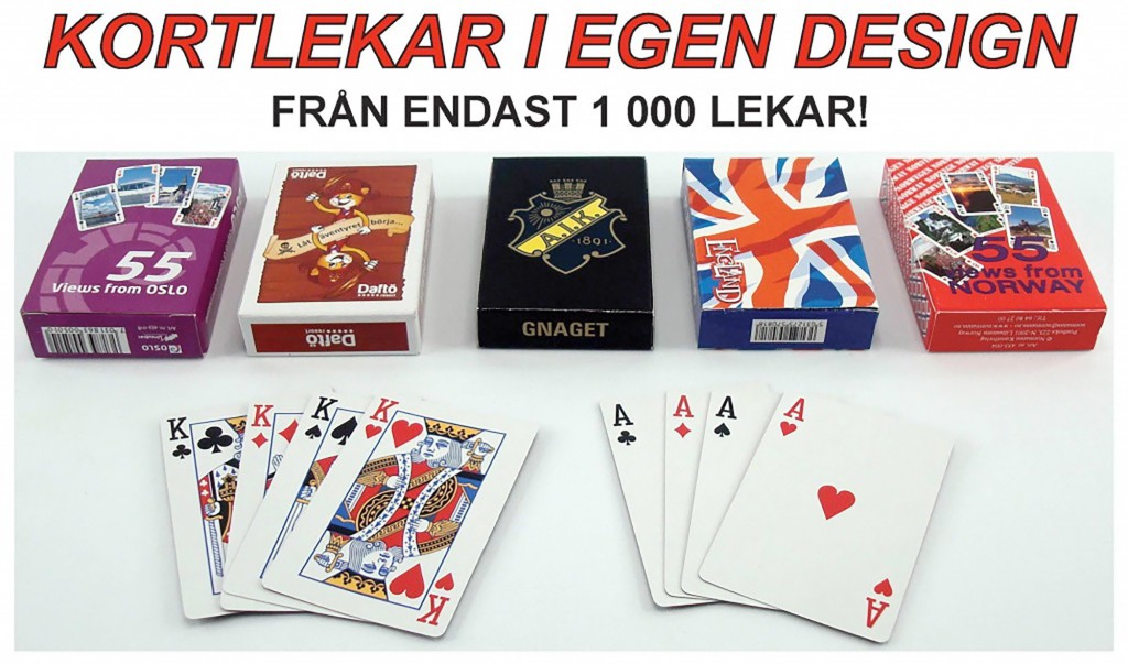 KORTLEKAR MED EGET TRYCK